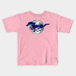 Cosmic Moon Horse Kids T-Shirt